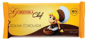 Čokolada Gorenjka, jedilna, 100 g