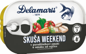 Skuša Weekend z zelenjavo, 125 g