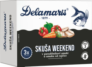 Skuša Weekend z zelenjavo, 3 x 125 g