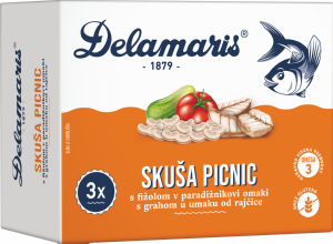 Skuša Picnic, s fižolom, 3 x 125 g