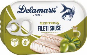 Fileti skuše Delamaris, Mediteran,125 g