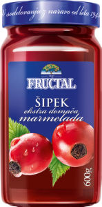 Marmelada Fructal, šipek, ekstra domača, 600 g