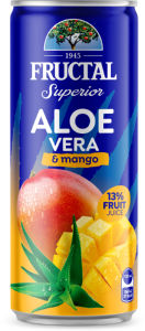 Pijača Fructal, Superior, aloe vera & mango, pločevinka, 0,25 l