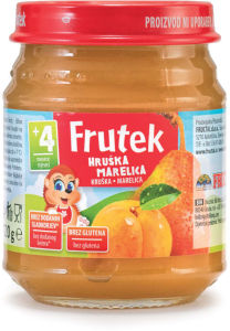 Frutek, marelica, hruška, 120 g