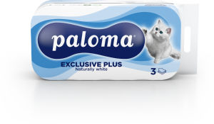 Toaletni papir Paloma, Exclusive, beli, 8/1