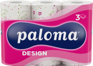 Papirnate brisače Paloma, Design, 3 slojne, 3/1