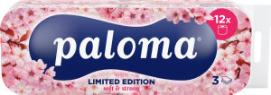Toaletni papir Paloma, limited flower, 3sl., 12/1