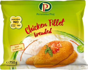 Piščančji file Perutnina Ptuj, paniran, 750 g