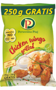 Piščančja krilca Perutnina Ptuj, panirana, zamrznjeno, 250 g gratis + 750 g