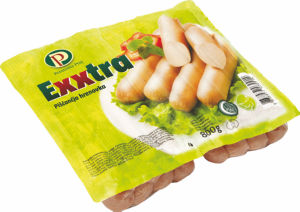 Hrenovke Perutnina Ptuj, piščančje, Exxtra, 800 g