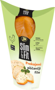 Prekajen piščančji file Slim & Fit, 170 g