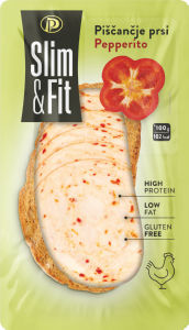 Narezek Slim & Fit, piščančje prsi Pepperito, Perutnina Ptuj, 100 g