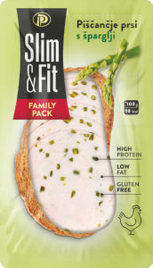 Narezek piščančje prsi Slim & Fit, s šparglji, 250 g