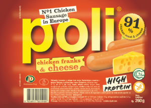 Hrenovke Poli, s sirom, vakum pakirano, 260 g