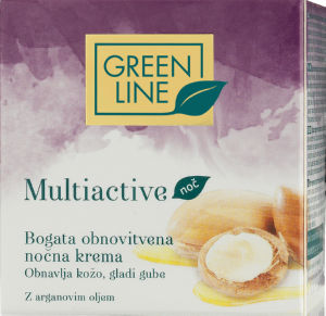 Krema Green Line, Multiactive nočna, bogata obnovitvena, 50 ml