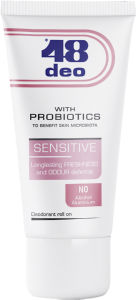 Dezodorant 48, roll-on Sensitive, ženski, 50 ml