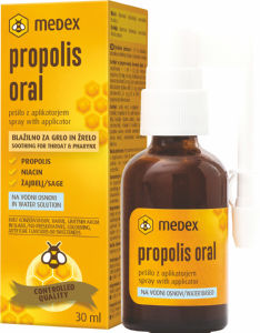 Propolis Medex, oral, sprej z aplikatorjem, 30 ml