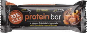 Ploščica Medex, proteinska, okus čokolada in karamela, 43 g
