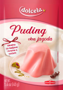 Puding Dolcela, jagoda, 40 g