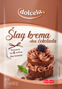 Šlag krema Dolcela, čokolada, 60 g