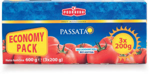 Paradižnik pasiran, 3 x 200 g