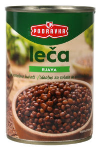 Leča Podravka, v slanici, 400 g