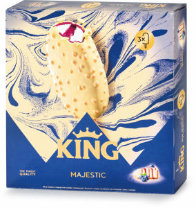 Sladoled kremni King, Majestic, 3 x 80 g
