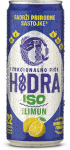 Pijača Hidra, izotonik, limona, pločevinka, 0,33 l