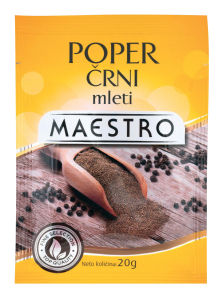 Poper Maestro, črni, mleti, 20 g