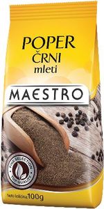 Poper Maestro, črni, mleti, 100 g