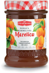 Marmelada domača Podravka, marelica, 360 g