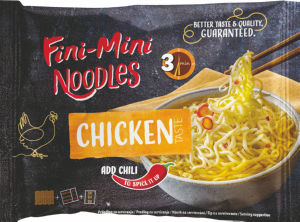 Testenine instant Fini Mini, Noodles, kokošji, 75 g