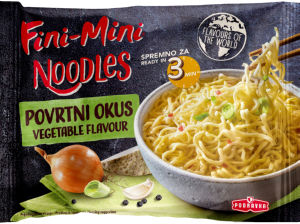 Testenine instant Fini Mini, Noodles, zelenjavni, 75 g