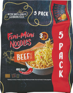 Testenine instant Podravka, Fini Mini noodles, goveji, 375 g