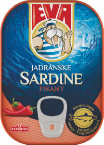 Sardine Eva, pikant, 100 g