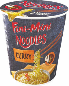 Testenine instant Fini Mini, Noodles, Curry, 65 g