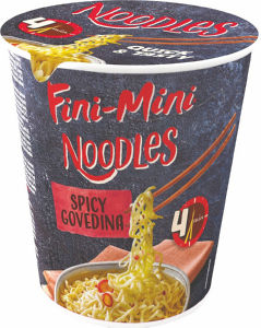 Testenine instant Fini Mini, Noodles, spicy govedina, 65 g