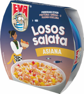 Losos solata Eva, mango in breskev, 160 g