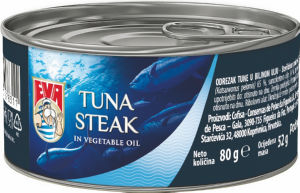 Tuna Eva, steak, v rastlinskem olju, 80 g