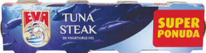 Tuna Eva, steak, v rastlinskem olju, 3 + 1 gratis, 320 g