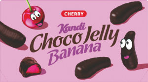 Desert bananice Kandit, Choco Jelly, cherry, 320 g