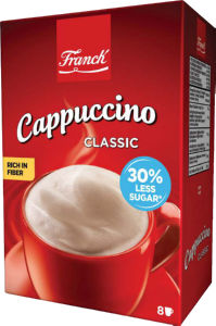 Napitek Franck, Cappuccino, Classic, z manj sladkorja, 112 g