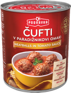 Čufti Podravka, v paradižnikovi omaki, 400 g