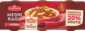 Ragu Podravka, mesni, 3 pak, 600 g