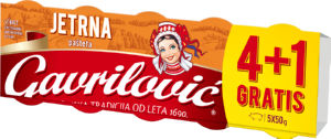Pašteta Gavrilovič, jetrna, 4 +1 gratis, 5 x 50 g