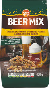 Mešanica Yummy, praženih slanih arašidov, Beer mix, 400 g