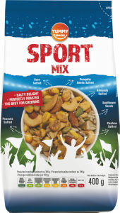 Mešanica Yummy, praženih slanih arašidov, Sport mix, 400 g