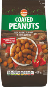 Arašidi Yummy, s hrustljavo oblogo, z okusom paprike, 400 g
