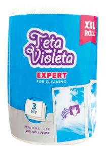 Papirnate brisače Violeta, expert, za steklo,3sl.