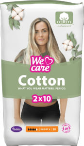 Higienski vložki We care Violeta, cotton super, 20/1